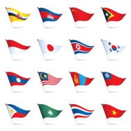 Flag Pins East Southeast Asia