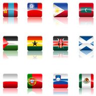 Country&#039;s national Flag collection N3