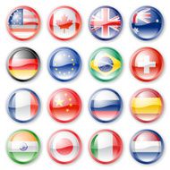 National Flag Buttons
