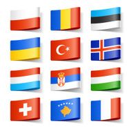World flags Europe N3