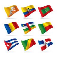 Set of world flags 7