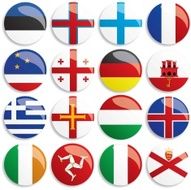Europa flags buttons