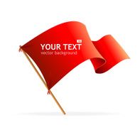 Flag banner red