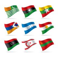 Set of world flags N5