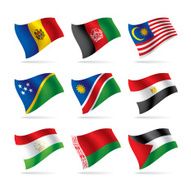 Set of world flags 6