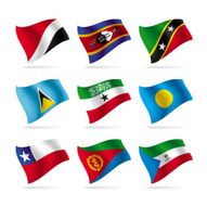 Set of world flags N7