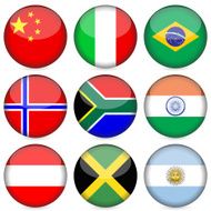 national flag icon set