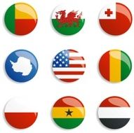 World Flag buttons N6