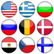 national flag icon set N2