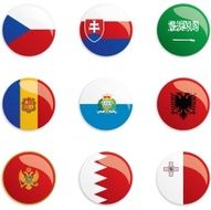 World Flag buttons N9