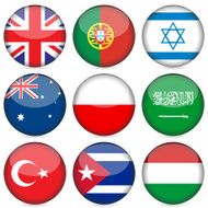 national flag icon set N4
