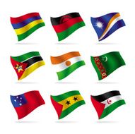 Set of world flags N10