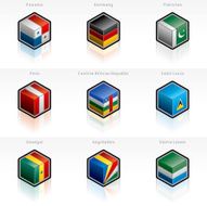 Flag Icons Set Design Elements N4