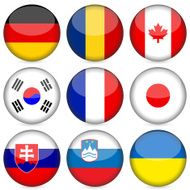 national flag icon set N5