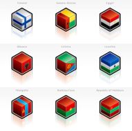 Flag Icons Set Design Elements N10