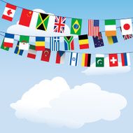 Flags of the world bunting