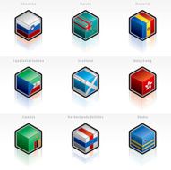 Flag Icons Set Design Elements N16