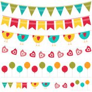 Bunting and garland set