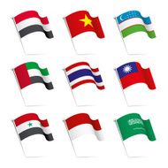 World flags waving N13