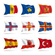 World flags waving N14