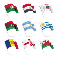 World flags waving N15