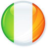 Irish Flag Super Glossy Button