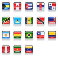 Flag North and South America