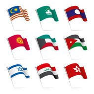 World flags waving N16
