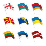 World flags waving N19