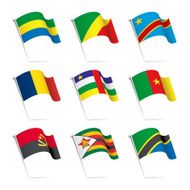 World flags waving N20