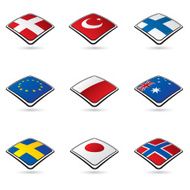 World flags collection A 3 10