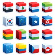 World flag cubes three Update