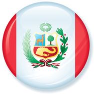 Peru Flag Super Glossy