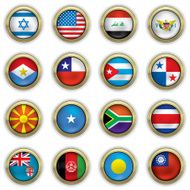 World Flag buttons N25
