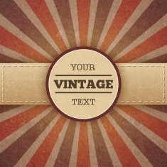Vintage sunburst promo poster