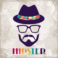 Hipster Background In Retro Style N18