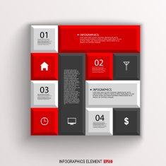 Abstract paper infographic N16