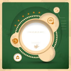 Vector retro website template