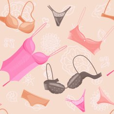 Seamless underwear pattern