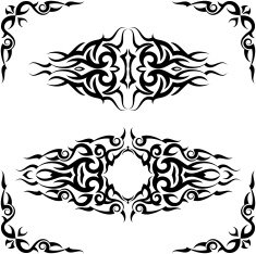 Tribal Tattoo Arm Band frame corner