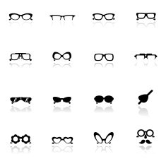 Icon set Eye glasses