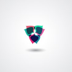 floral icon pattern with gray background
