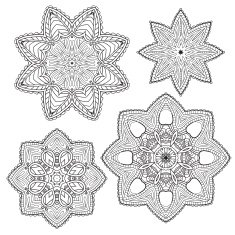 Lacy ethnic ornament in a circle
