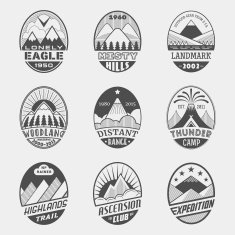 Mountain badge set2i