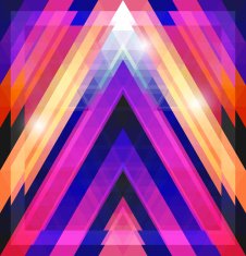 Geometric shining pattern with triangles N17