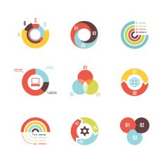 circle infographic design templates