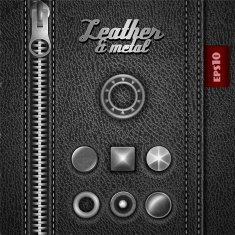 Leather and metal accesories