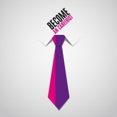 Tie business - become an carrerist bacground vector