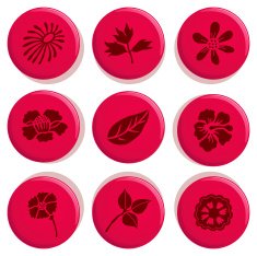 Flower Button Badges