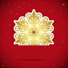 Golden snowflake N5